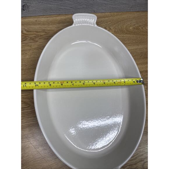 Vintage LE CREUSET #36 Brown Au Gratin Oval Open Baking Dish Enamel Cast Iron - Picture 6 of 7